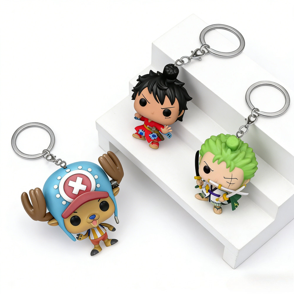 Anime One Piece Merchandise - One Piece KeyChain Roronoa Zoro Tony
