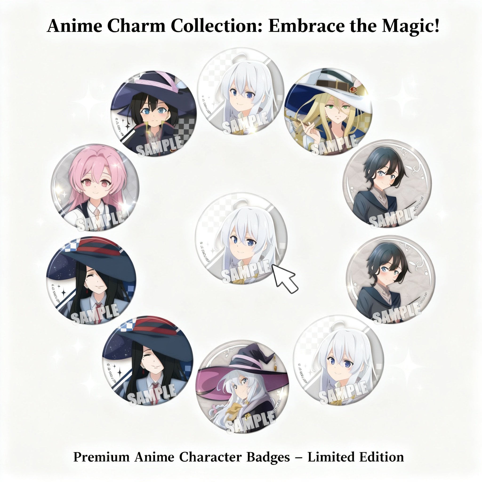 Anime Cosplay Badge Witch Jour – обзор и цена Anime Merchandise Types