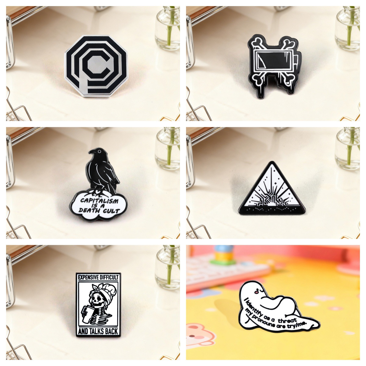 Unique Black line Brooch Sci-f – обзор и цена Unique Anime Merchandise