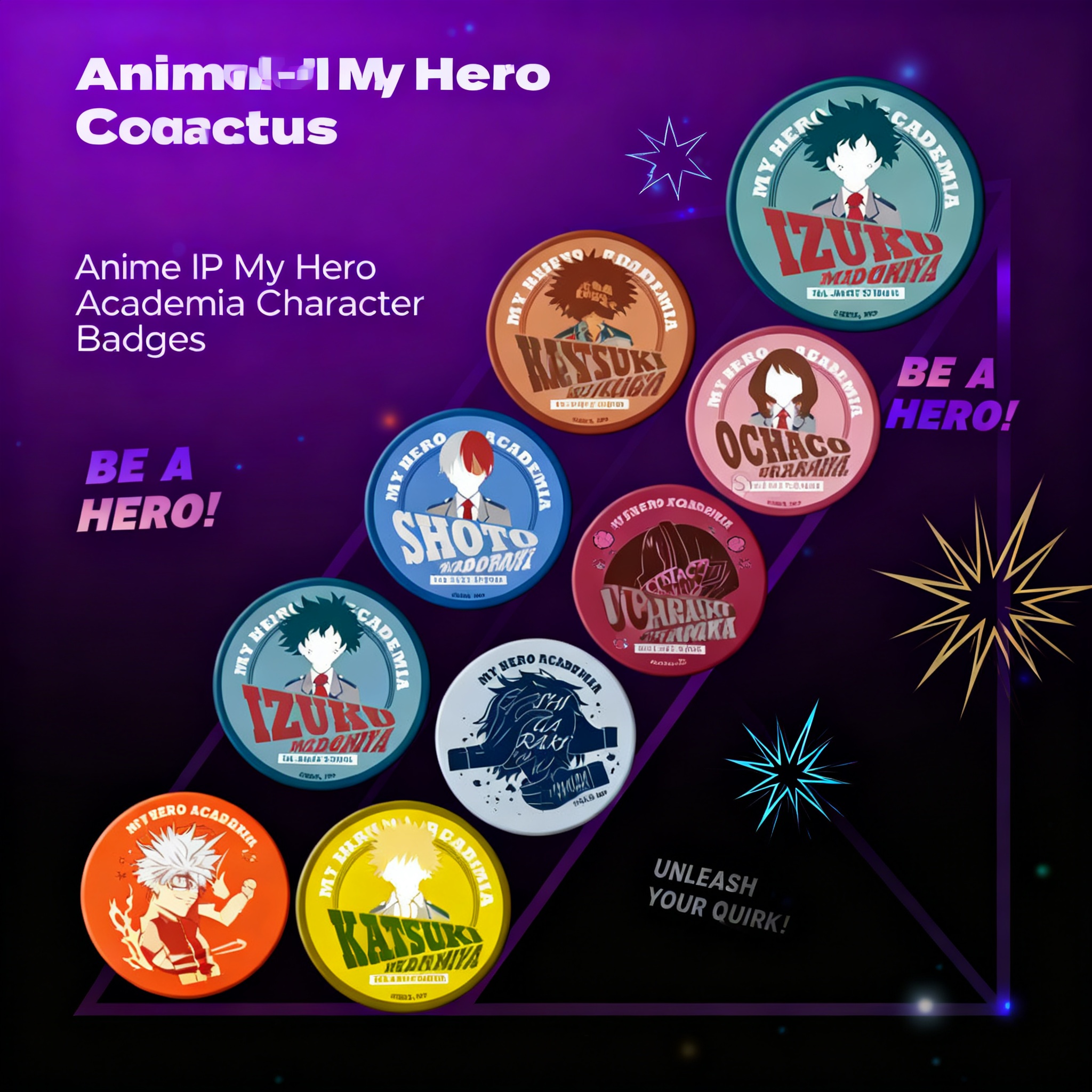 My Hero Academia Anime Badges  – обзор и цена Anime Merchandise Types