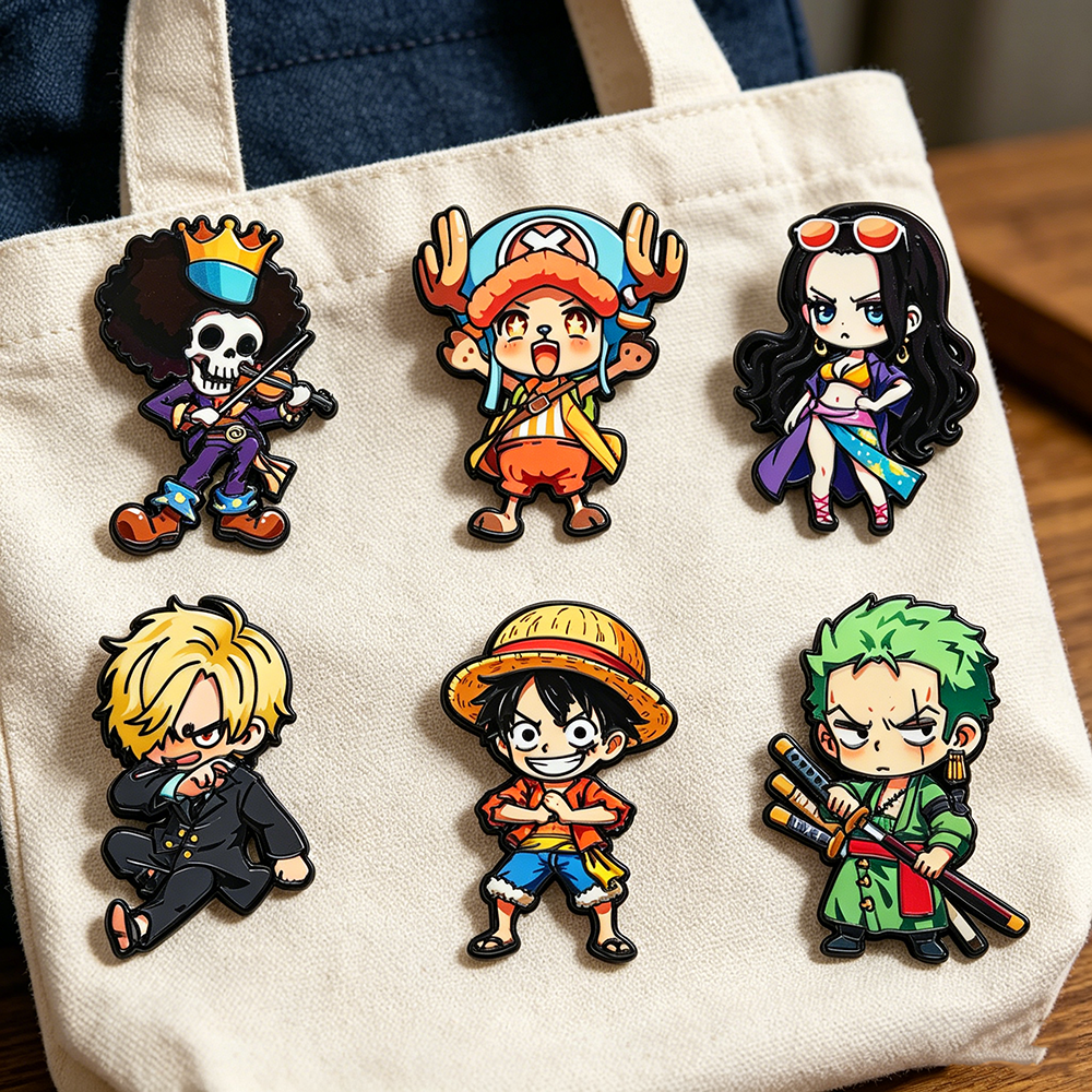 6pcs ONE PIECE Cartoon Charact – обзор и цена Anime One Piece Merchandise