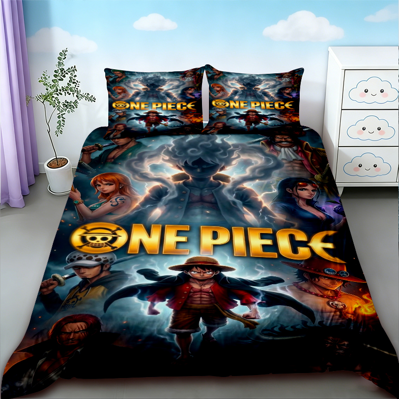 Luffy Duvet Cover Set One Piec – обзор и цена Anime One Piece Merchandise